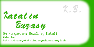 katalin buzasy business card